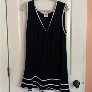 Black and white swim coverup/sundress